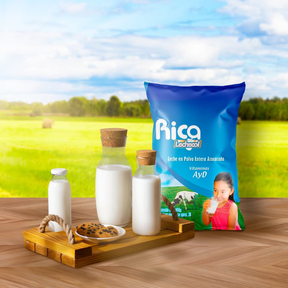 Leche en polvo entera azucarada Rica (900 g / 1.98 lb) - 4