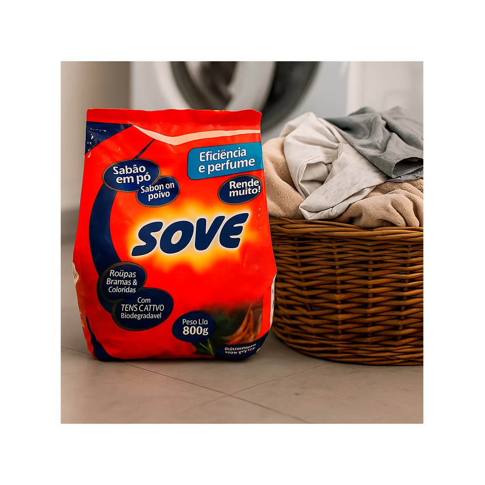 Detergente en polvo Sove (800 g / 1.76 lb) - 5