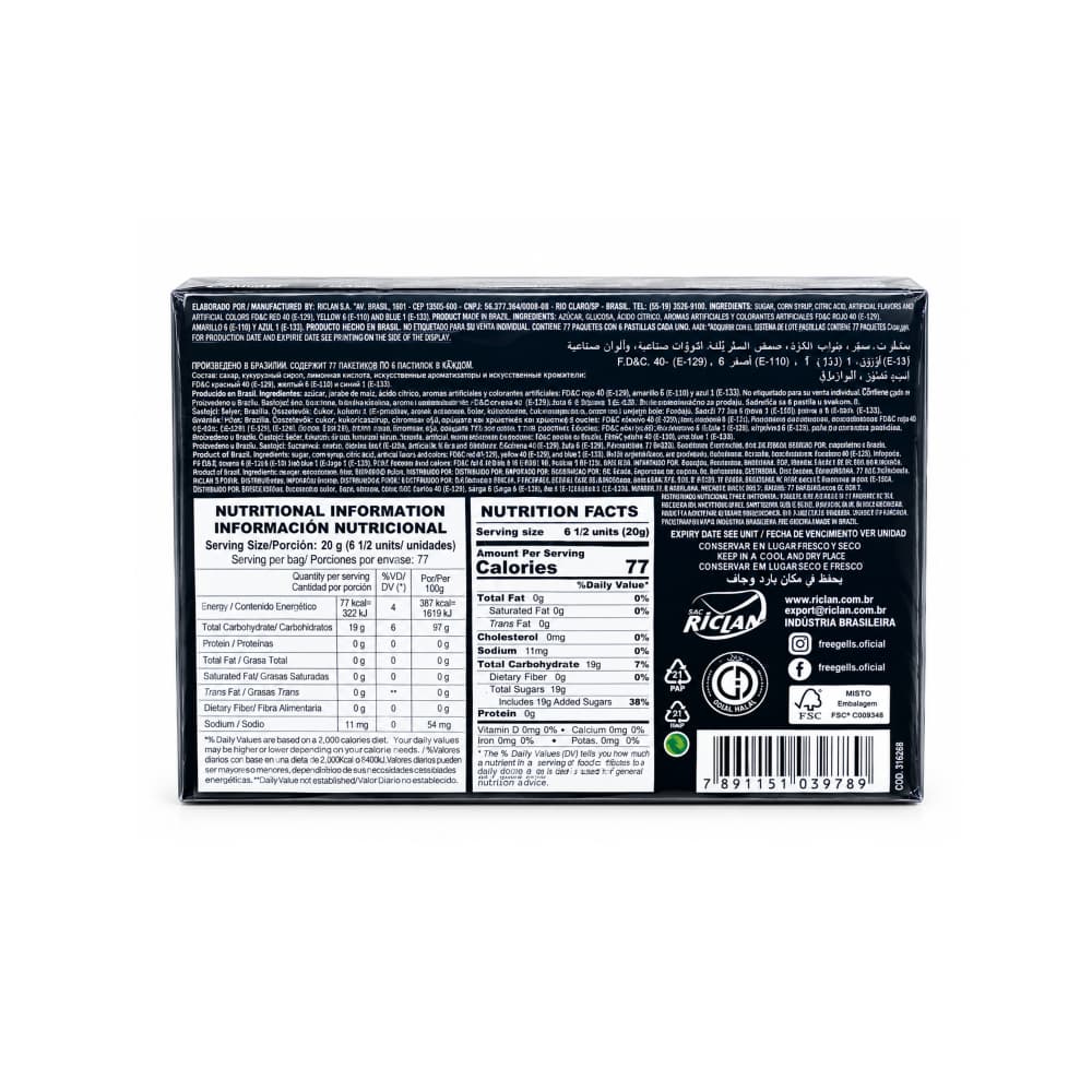 Caramelos duros sabor a mentol y eucalipto extra fuente Freegells (12 x 27.9 g) - 3