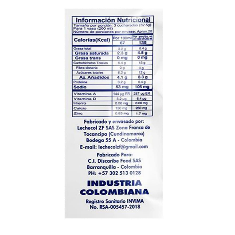 Leche en polvo entera azucarada Rica (900 g / 1.98 lb) - 3