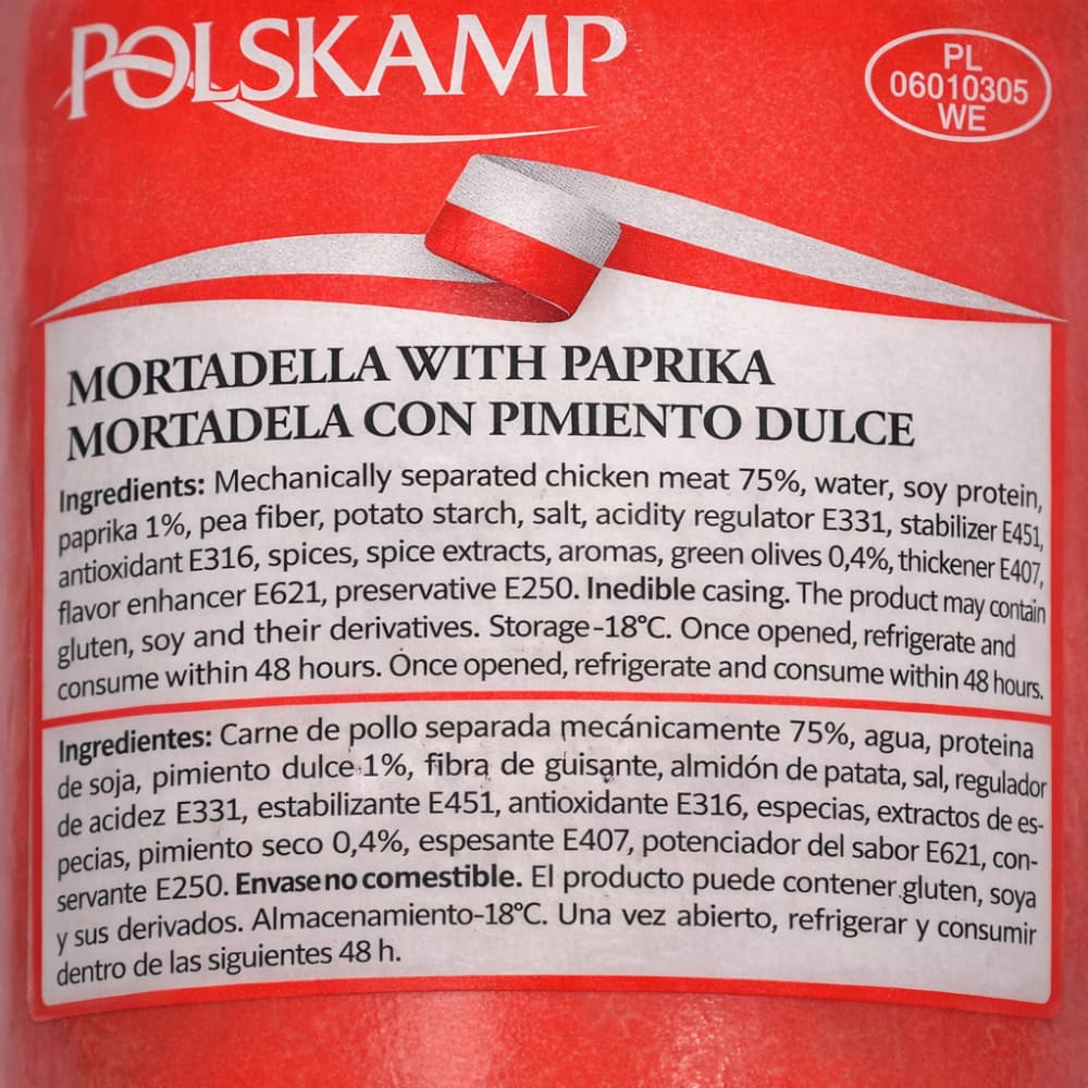 Mortadella con pimientos Polskamp (400 g / 14.11 oz) - 4