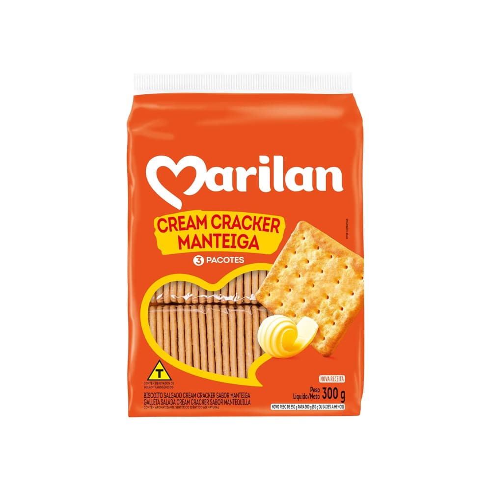 Galleta salada sabor a mantequilla cream cracker Marilan (300 g / 10.58 oz)