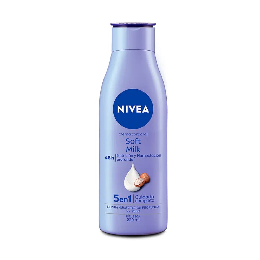 Crema corporal soft milk Nivea (220 ml) - 4