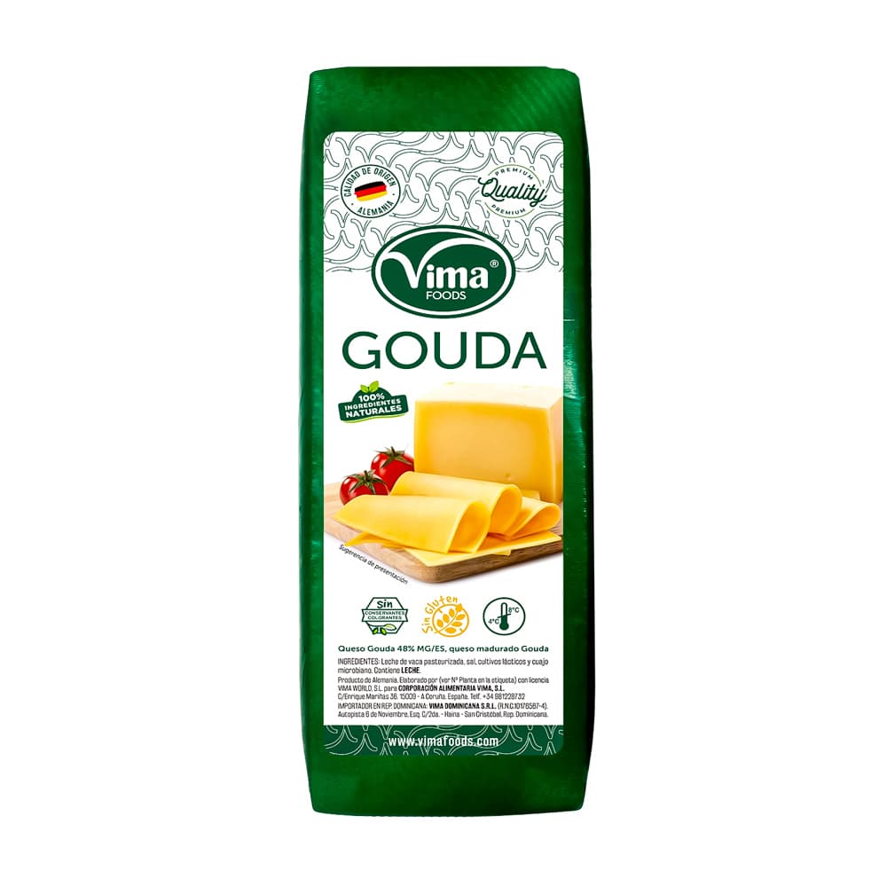 Queso Gouda Vima Foods (3 kg / 6.61 lb)