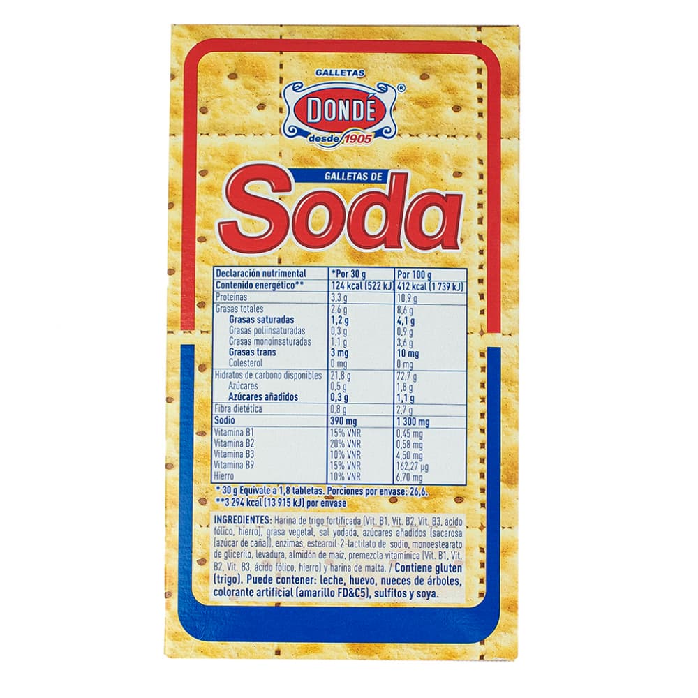 Galletas de soda Dondé (800 g / 1.76 lb) - 3