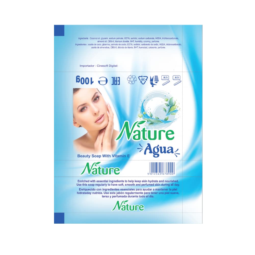 Jabón tocador agua Nature (100 g) - 4