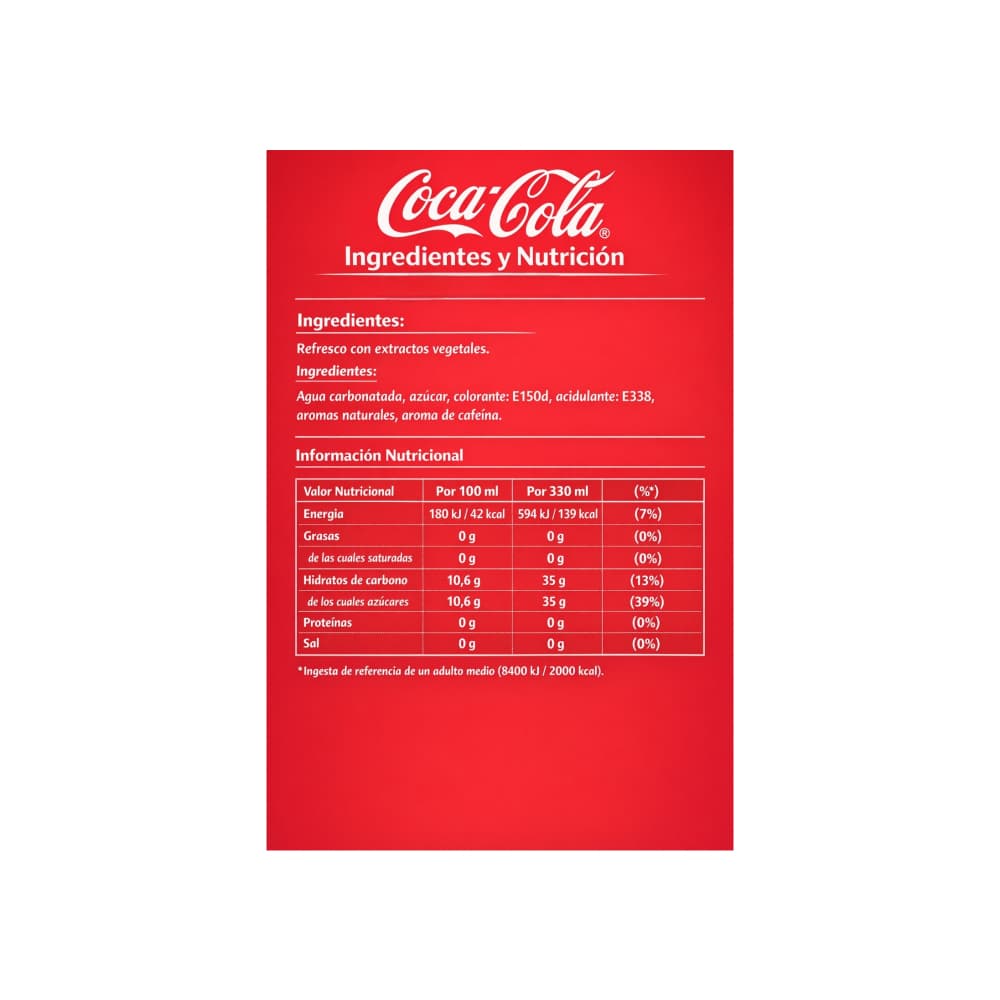 Refresco gaseado Coca Cola (330 ml) - 3