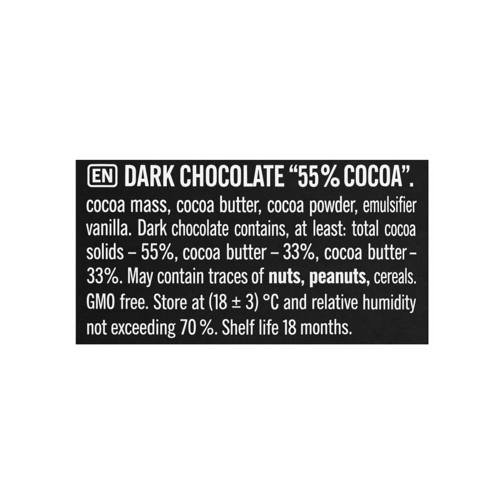 Tableta de chocolate negro con 55% de cacao Pobeda (100 g / 3.5 oz) - 3