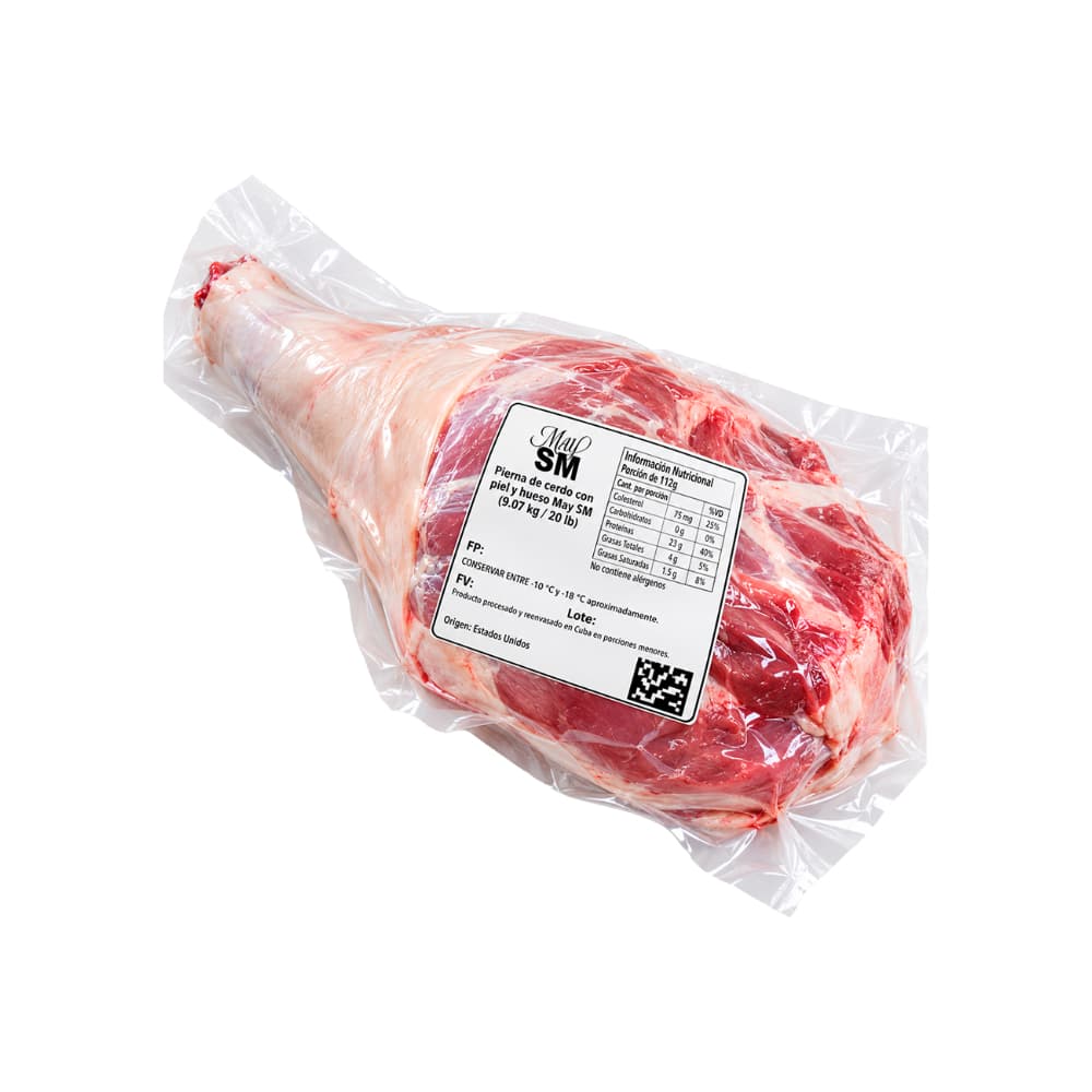 Pierna de cerdo con piel y hueso May SM (9.07 kg / 20 lb) - 2