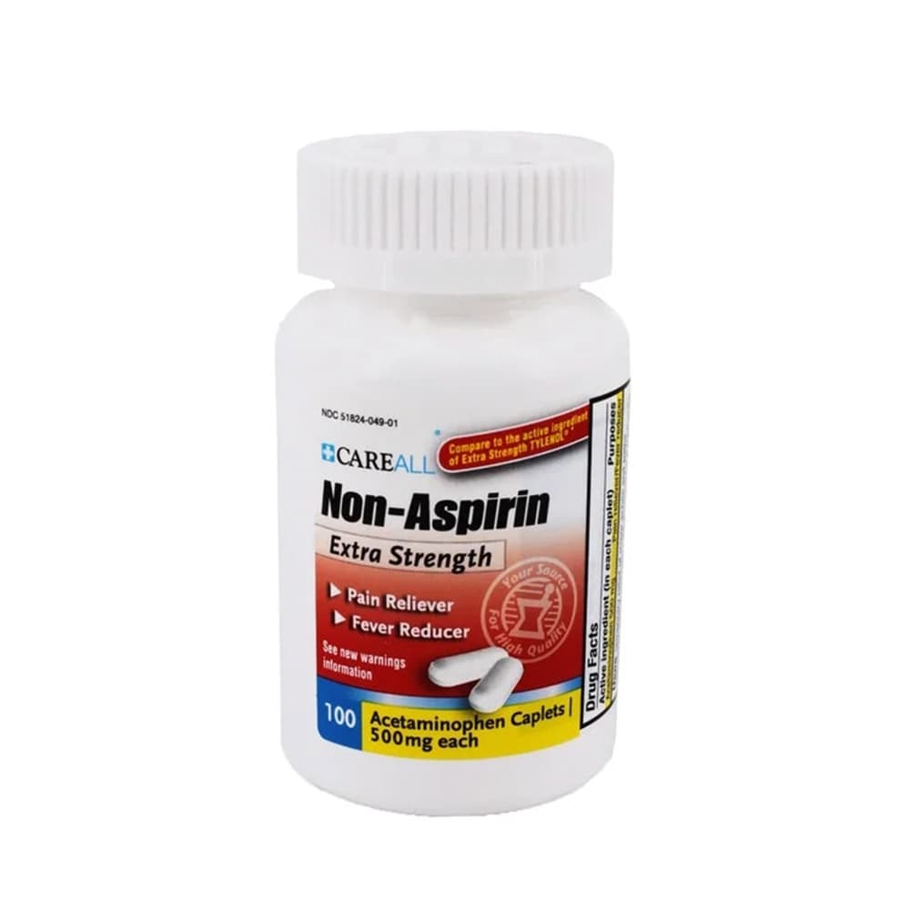 Acetaminofén Paracetamol 500 mg CareAll (100 tabletas) - 2
