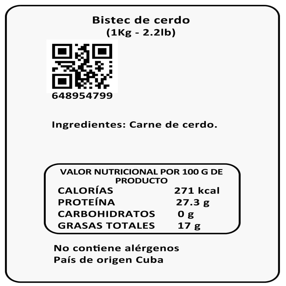 Bistec de cerdo Y&D Ricos (1 kg / 2.2 lb) - 2