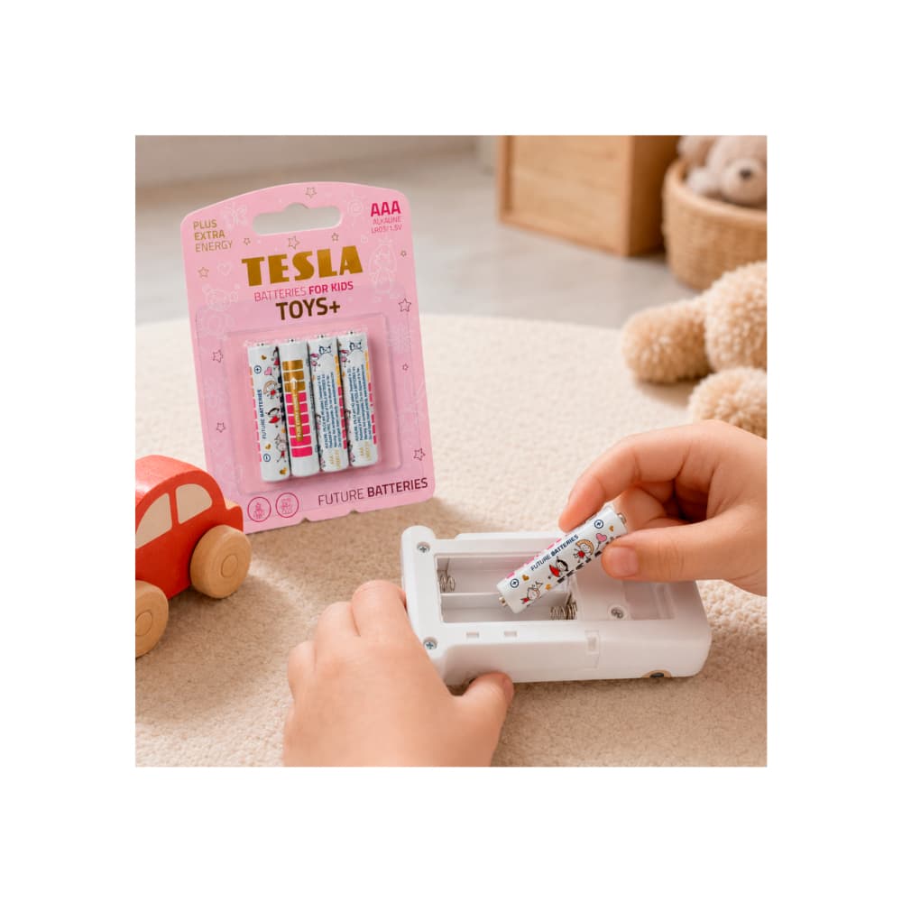 Baterías alcalinas AAA Tesla TOYS+ (4 U) - 4