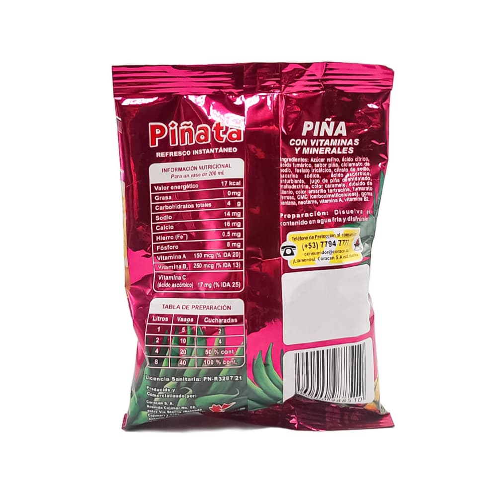 Refresco instantáneo sabor piña Piñata (200 g / 7.05 oz) - 2