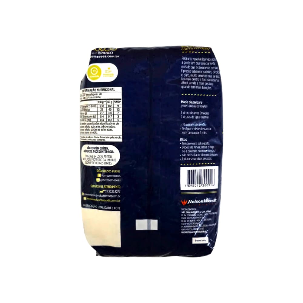 Arroz blanco grano largo Nelson Wendt Emocoes (1 kg / 2.2 lb) - 2