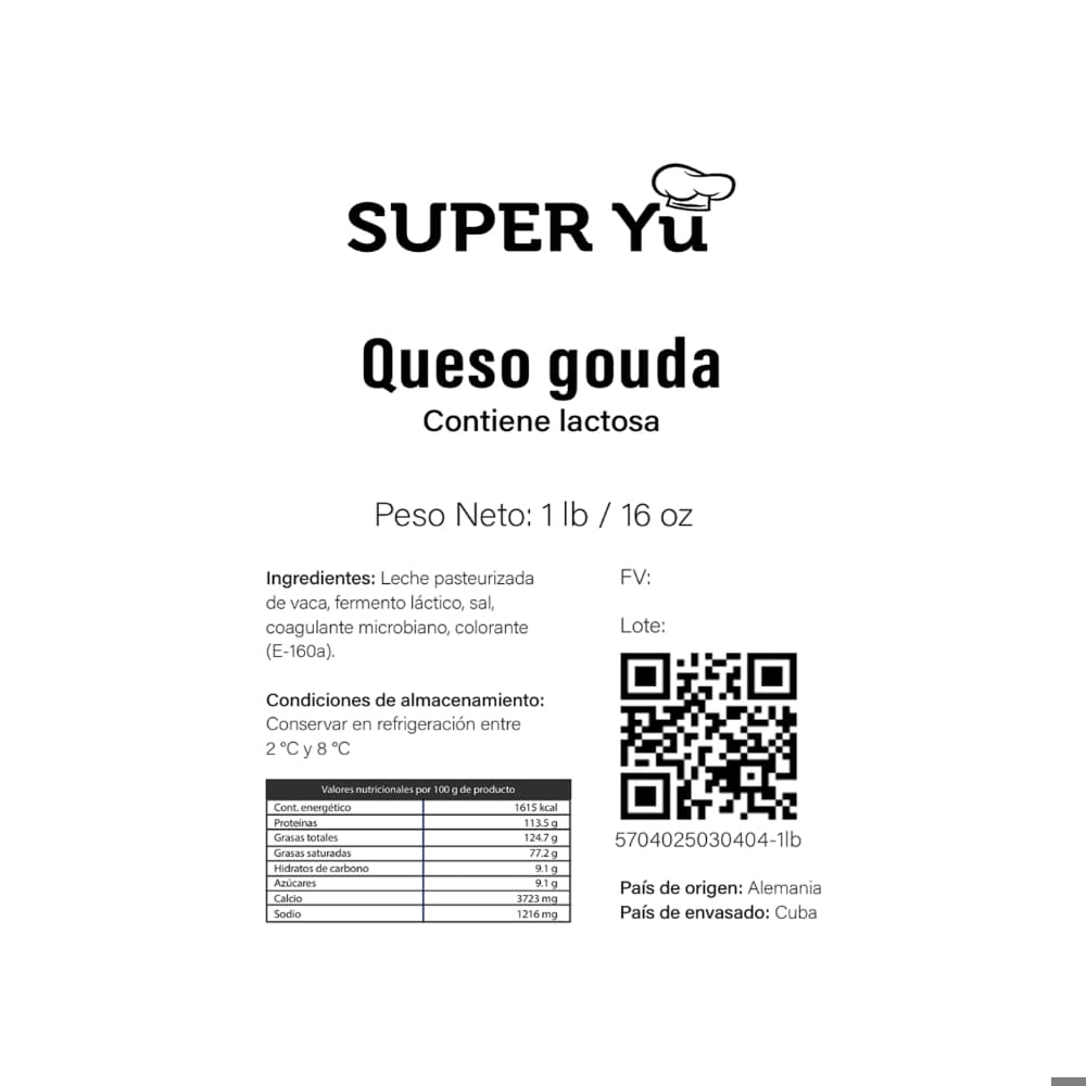 Queso gouda Super Yu (454 g / 1 lb) - 2