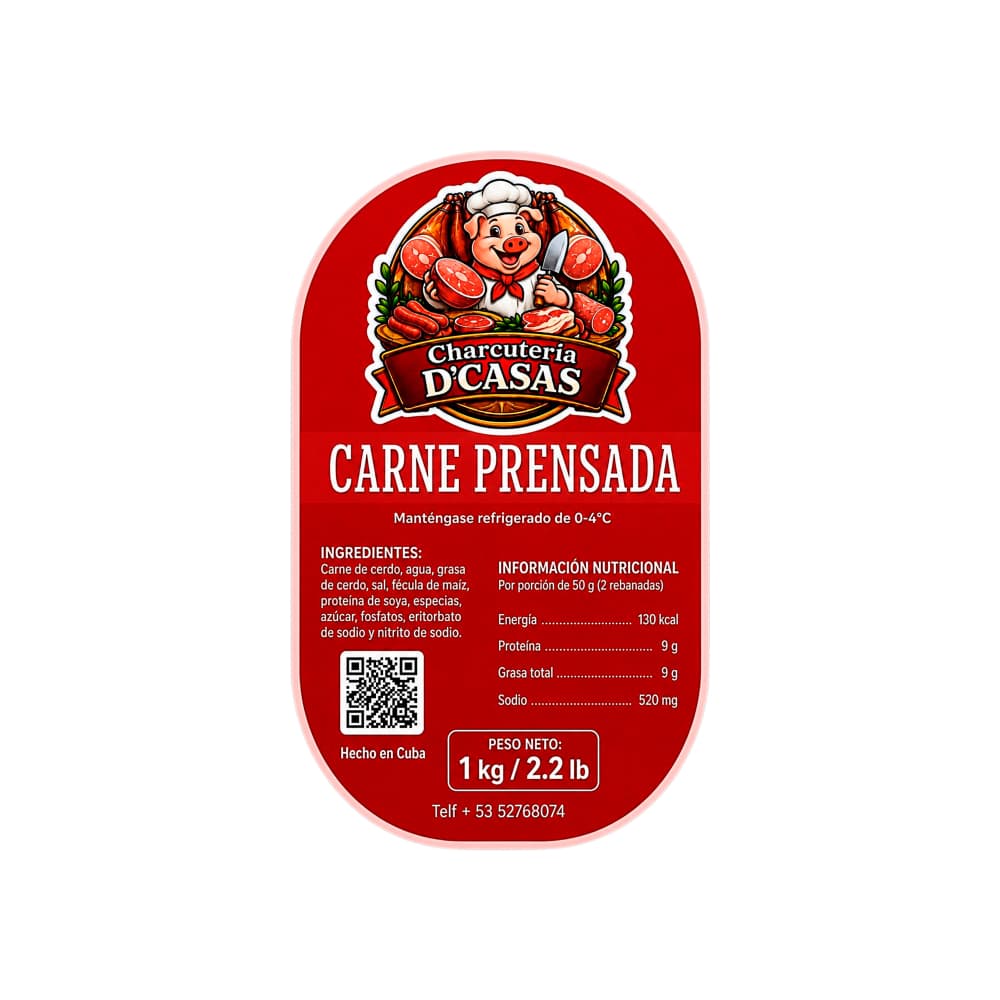 Carne prensada D'CASAS (1 kg / 2.2 lb) - 2