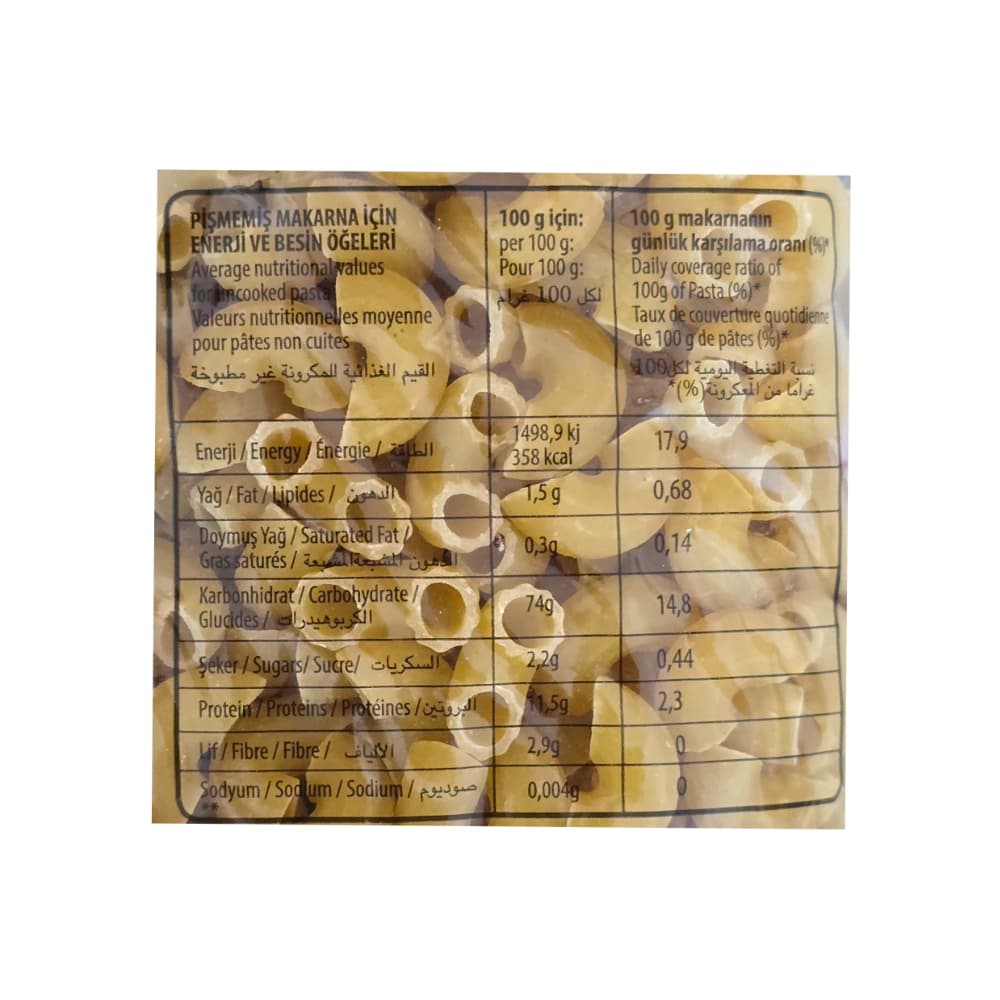 Macarrones en forma de codito Oba Eva (500 g / 1.10 lb) - 3