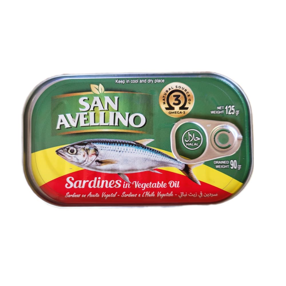 Sardinas en aceite vegetal San Avellino (125 g / 4.40 oz) - 4