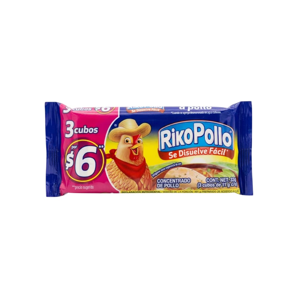 Caldo de pollo en cubos RikoPollo (33 g / 1.16 oz) - 5