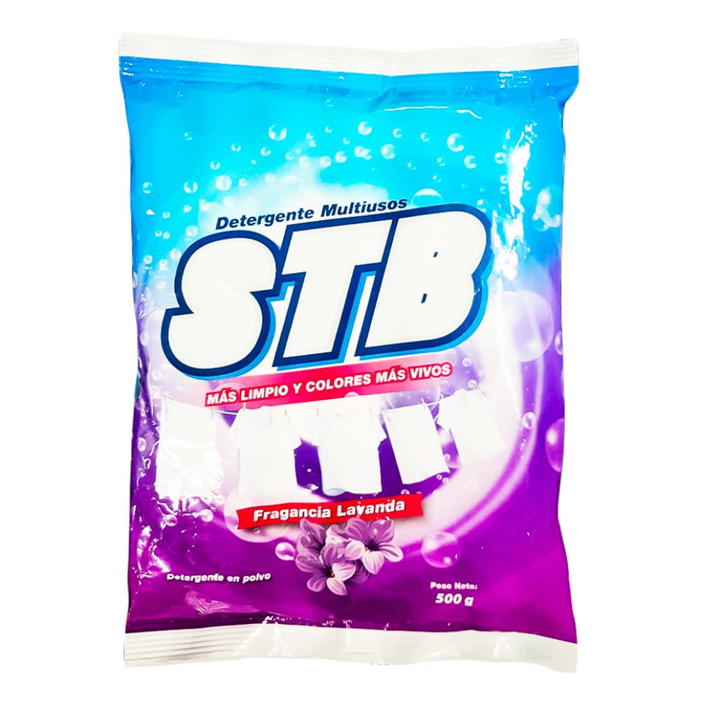 Detergente en polvo multiusos con fragancia a lavanda STB (500 g / 1.1 lb) - 2