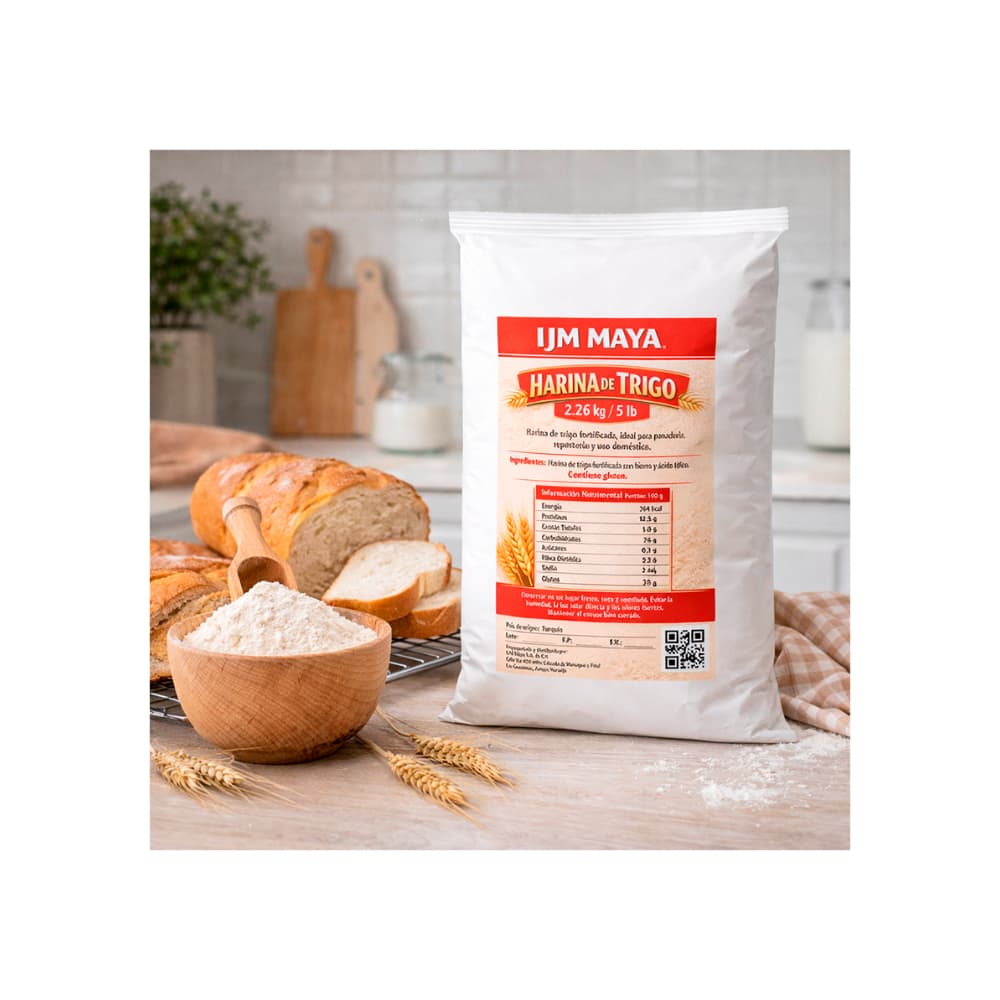 Harina de trigo fortificada IJM Maya (2.26 kg / 5 lb) - 3