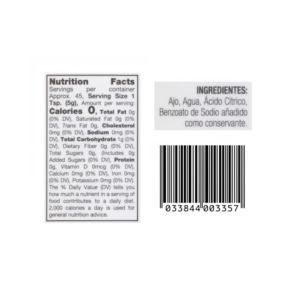 Ajo finamente picado Badia (226.7 g / 8 oz) - 3