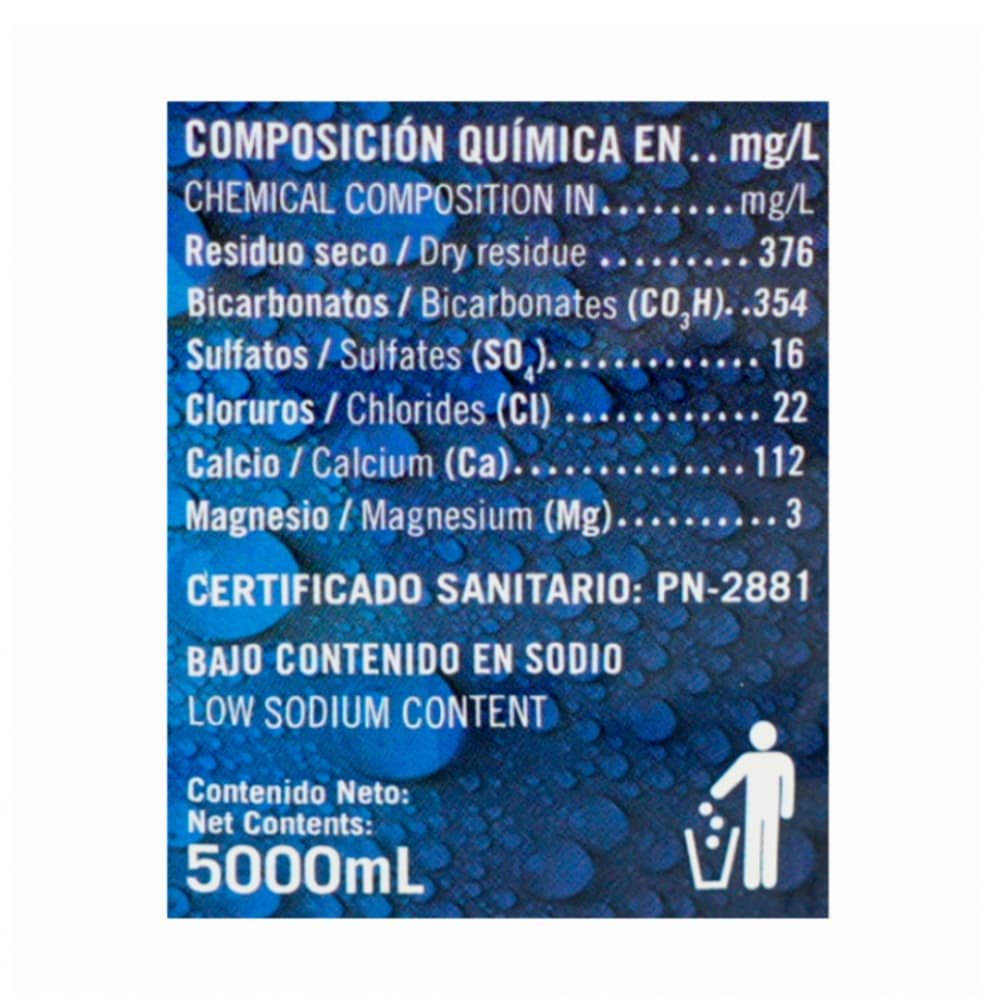 Agua mineral natural Ciego Montero (5000 ml) - 2