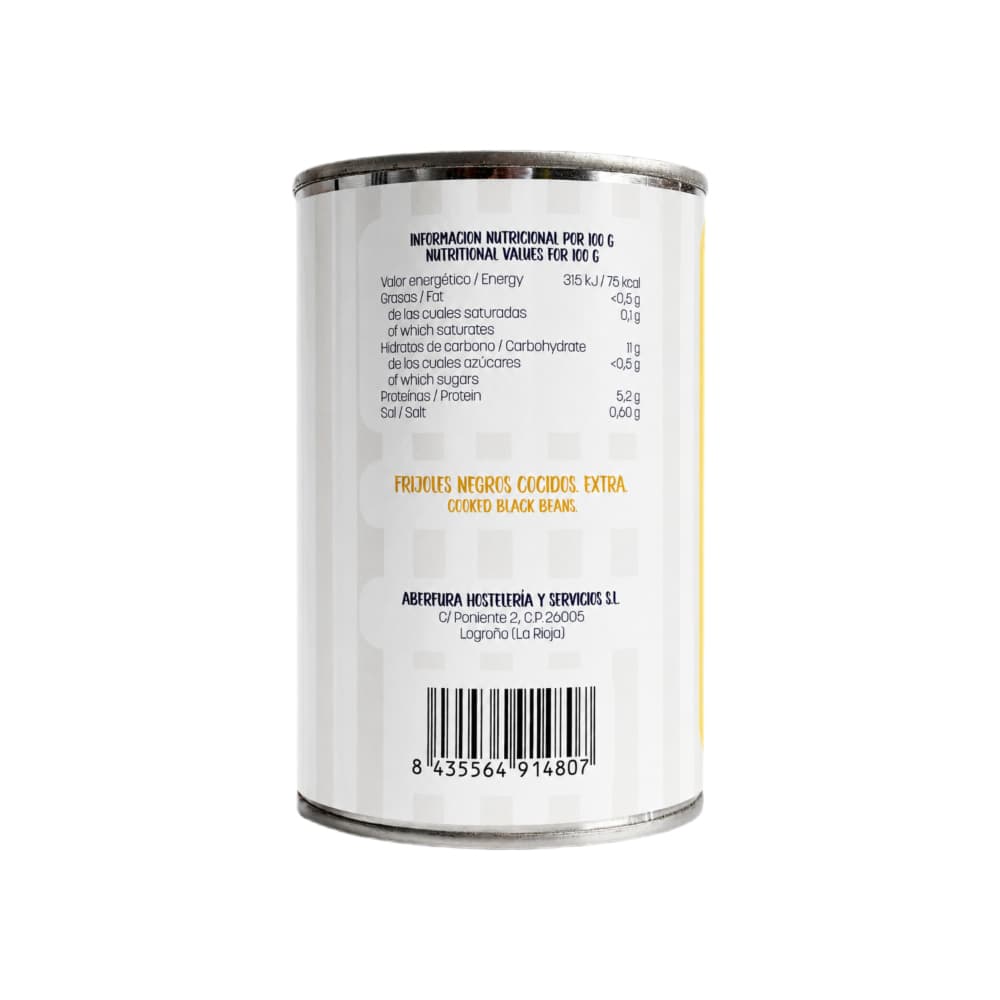 Frijoles negros cocidos enlatados La Abuela Mercedes (400 g / 14.11 oz) - 2