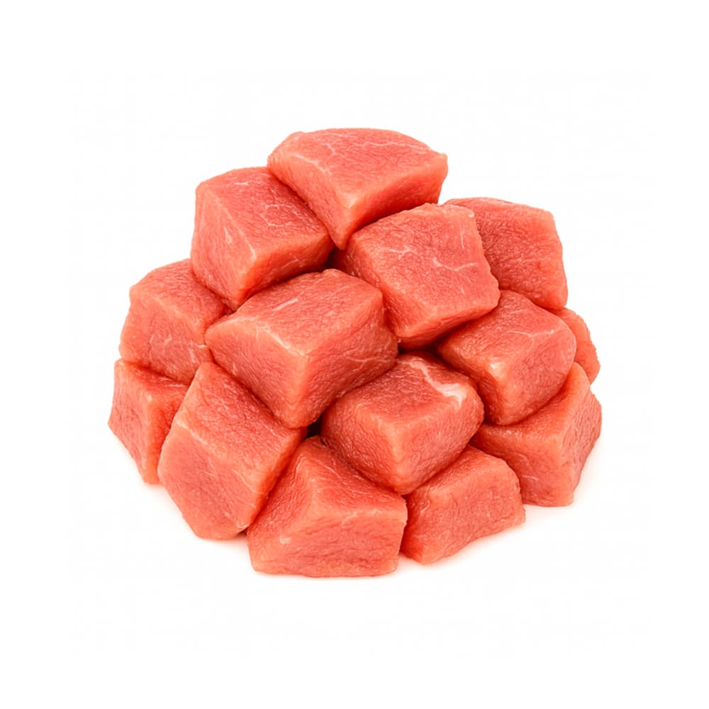 Carne de cerdo troceda PDL LMC (1 kg / 2.2 lb)