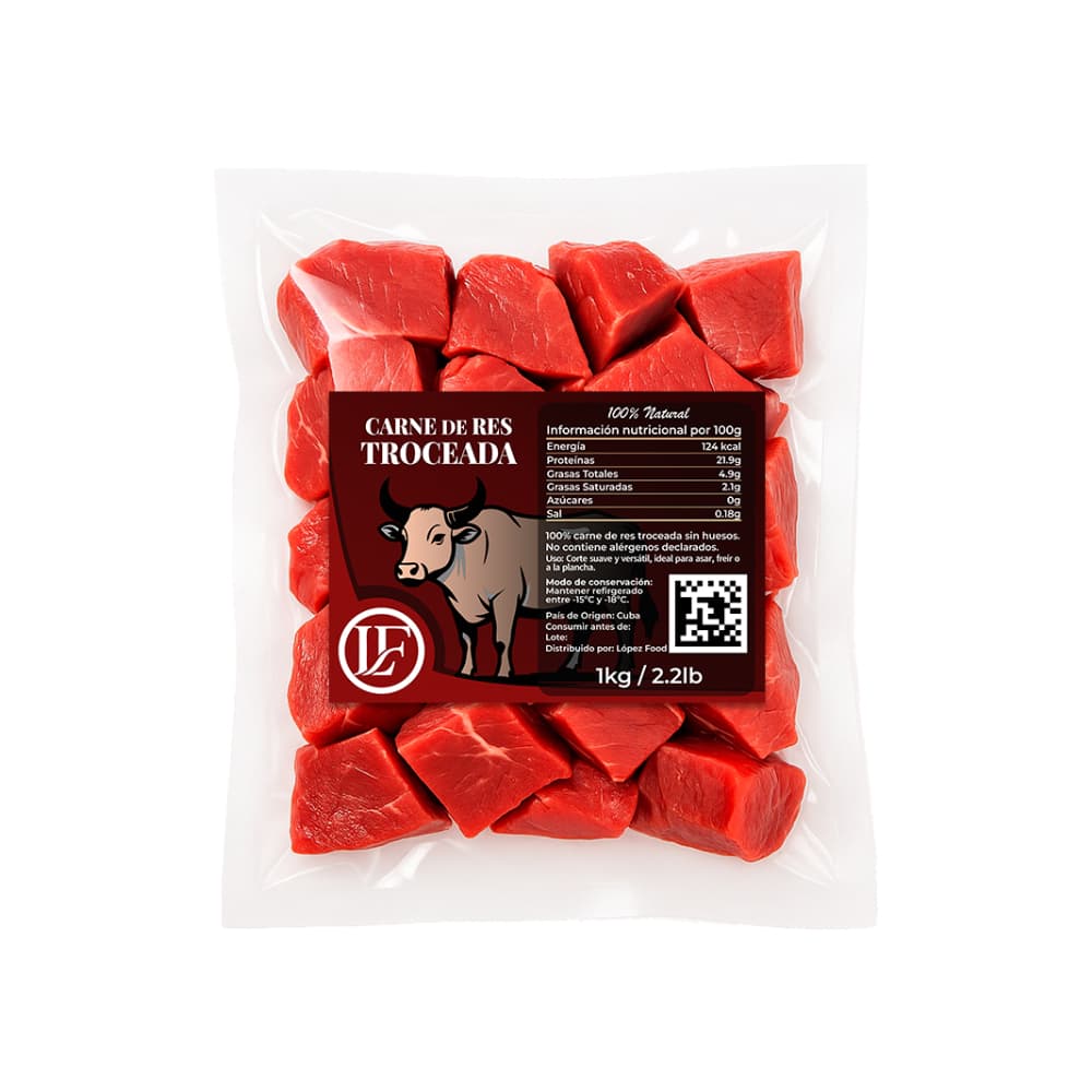 Carne de res troceada LF (1 kg / 2.2 lb) - 2