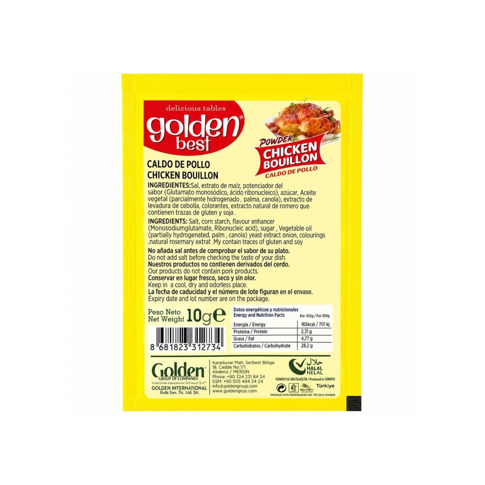 Caldo de pollo Golden Best (10 g / 0.35 oz) - 2