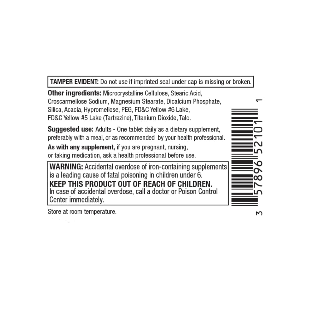 Multivitaminas con hierro Gericare (100 tabletas) - 3