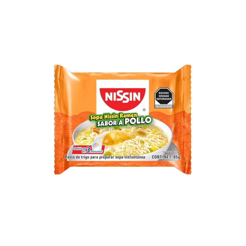 Sopa instantánea sabor a pollo Nissin (85 g / 2.99 oz)