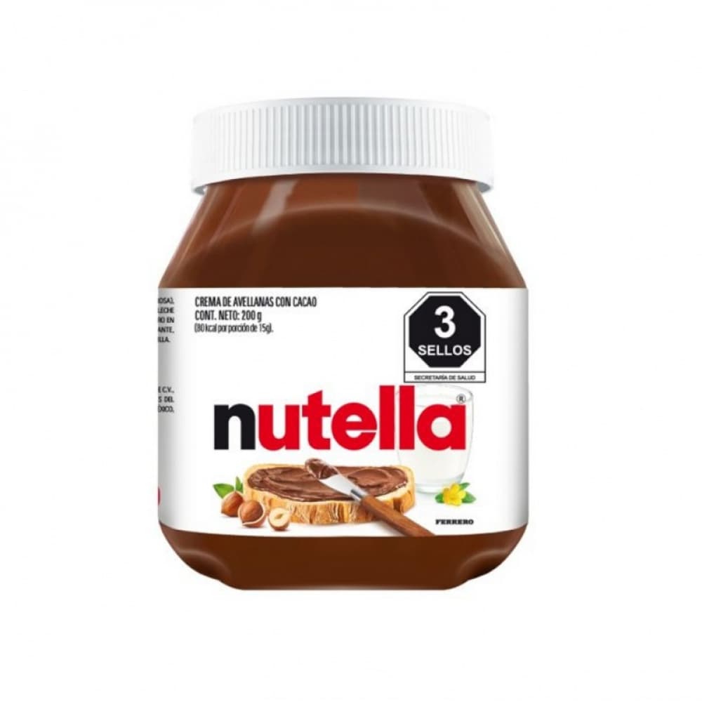 Crema de avellanas con cacao Nutella Ferrero (200 g / 7.05 oz)
