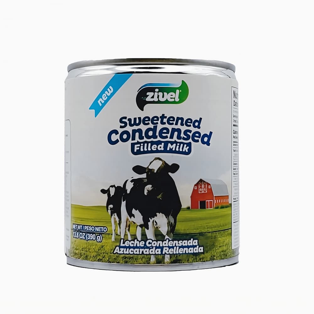 Leche condensada azucarada rellenada Zivel (390 g / 13.75 oz)