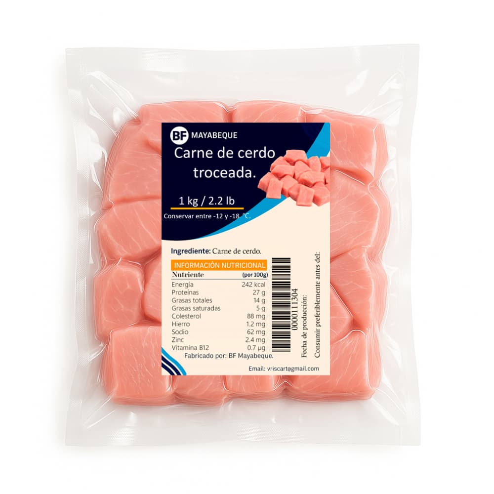 Carne de cerdo troceada BF Mayabeque (1 kg / 2.2 lb) - 6