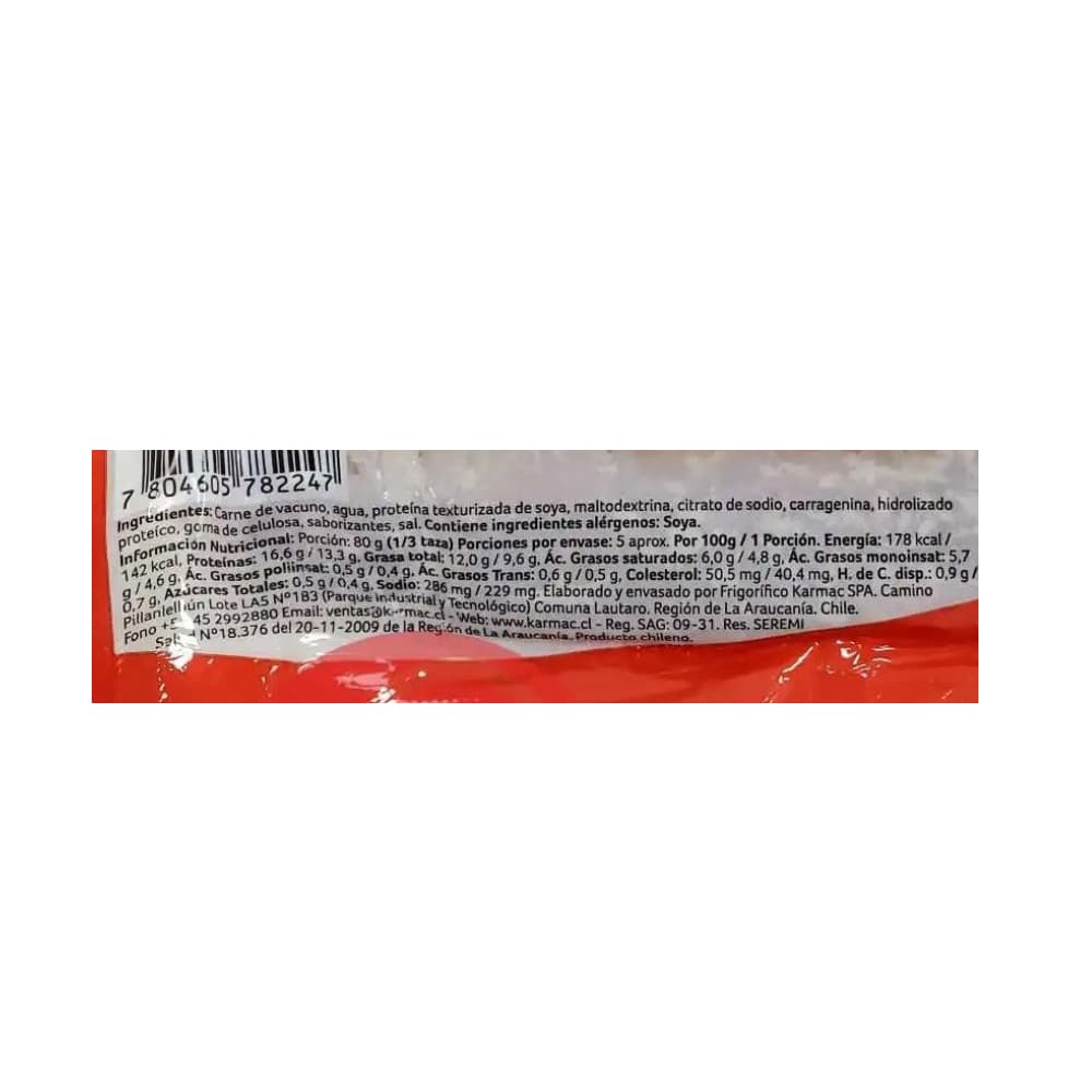 Asado molido de res Karmac (450 g / 15.8 oz) - 4