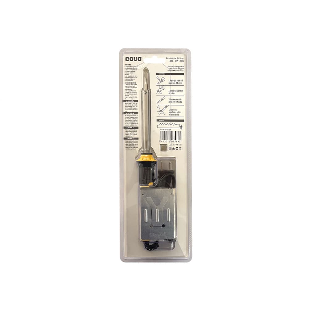 Cautín tipo lápiz de 60 W con 3 puntas intercambiables Covo - 2