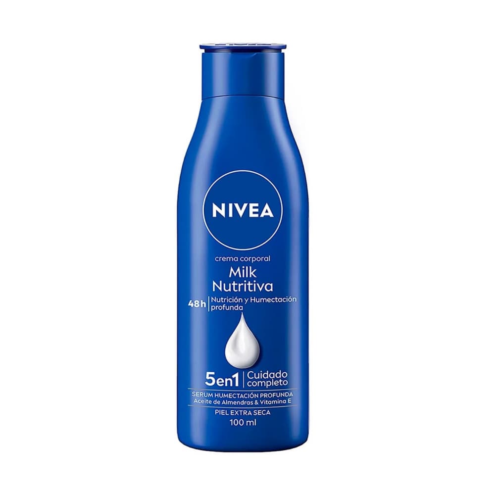 Crema corporal milk nutritiva Nivea (100 ml)