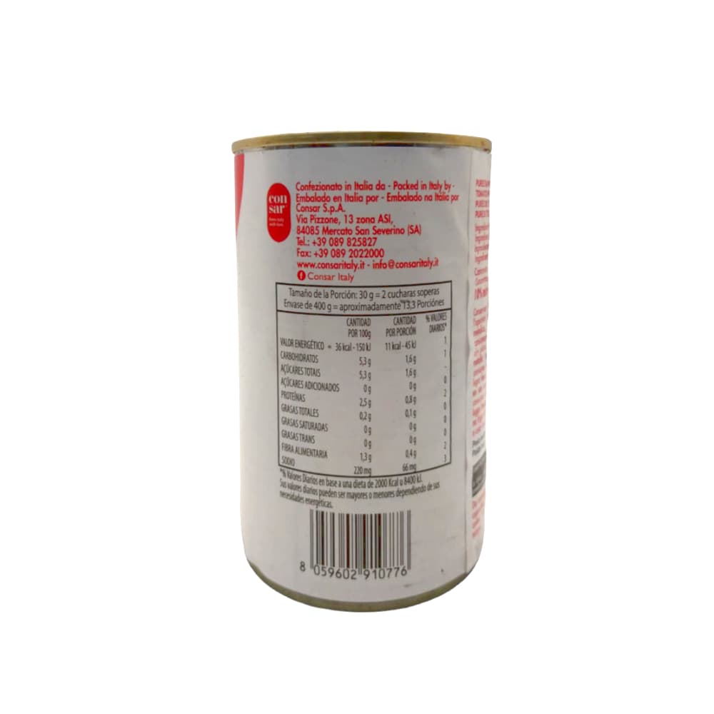 Puré de tomate Sara (400 g / 14.1 oz) - 2