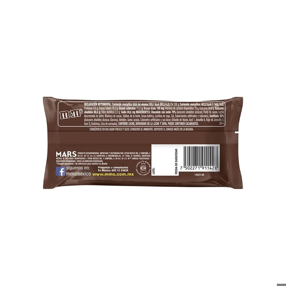 Chocolate con leche confitados M&M's (37.8 g / 1.3 oz) - 6