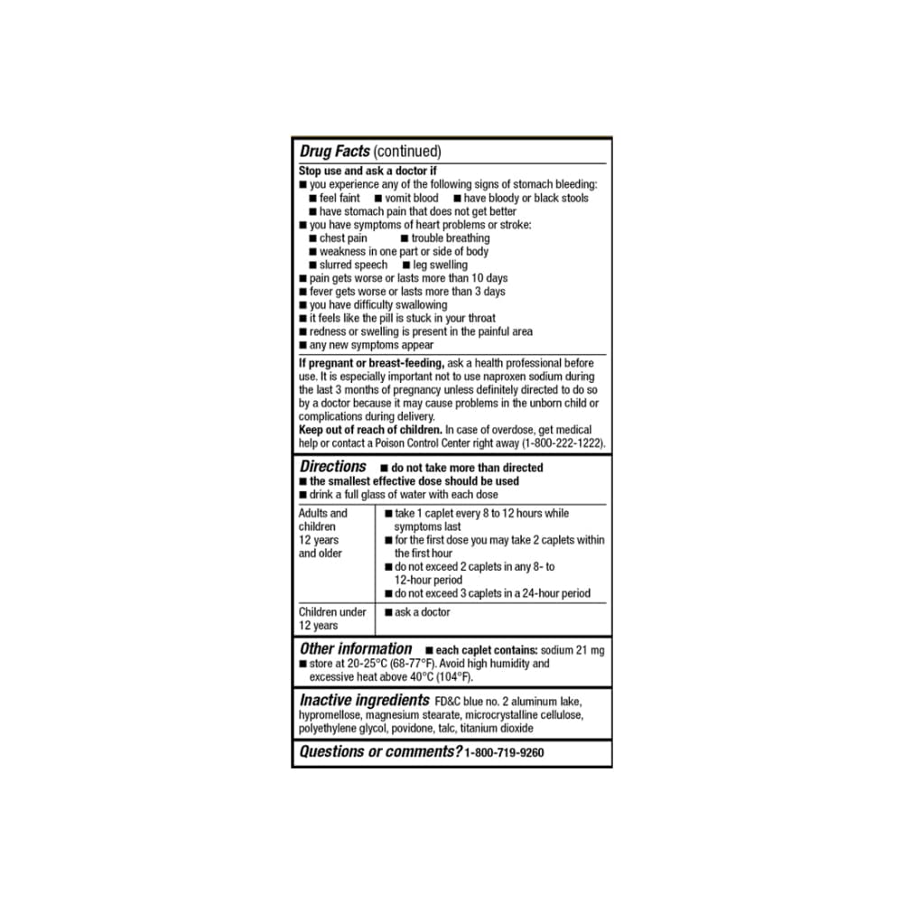 Naproxeno sódico 220 mg GoodSense (50 cápsulas) - 5