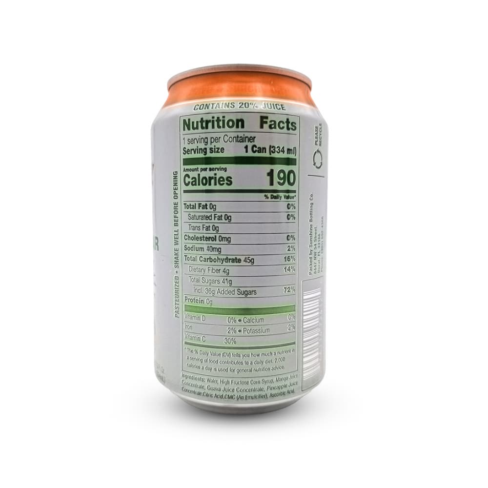 Néctar de mango piña guayaba Sunchy (334 ml / 11.3 fl oz) - 4