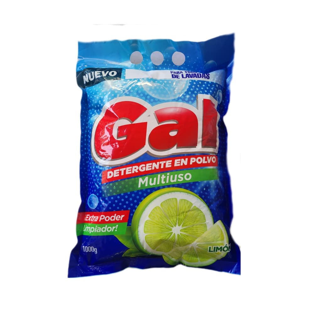 Detergente en polvo multiusos limón Gal (1 kg / 2.2 lb) - 2