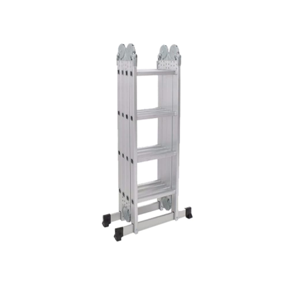 Escalera multifuncional de aluminio reforzado de 4 secciones