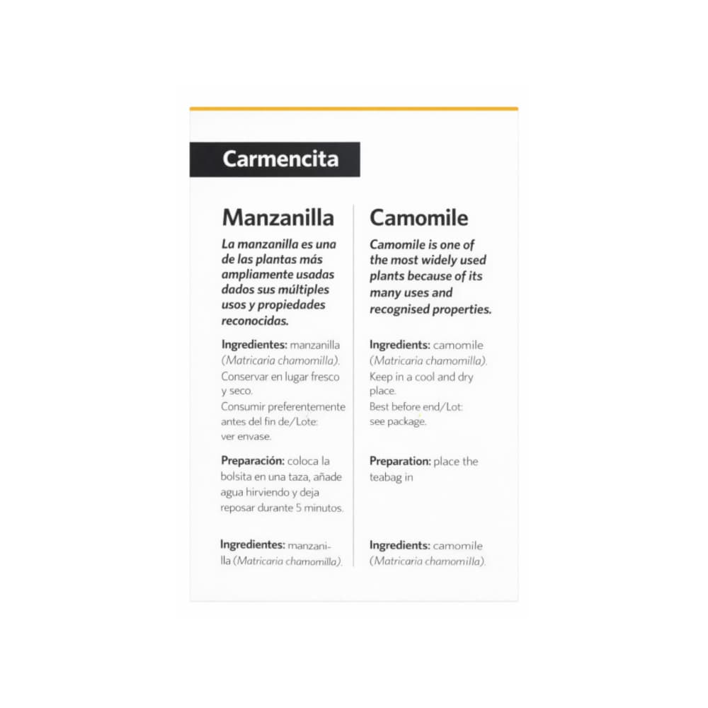Té de Manzanilla Carmencita (24 g) - 2