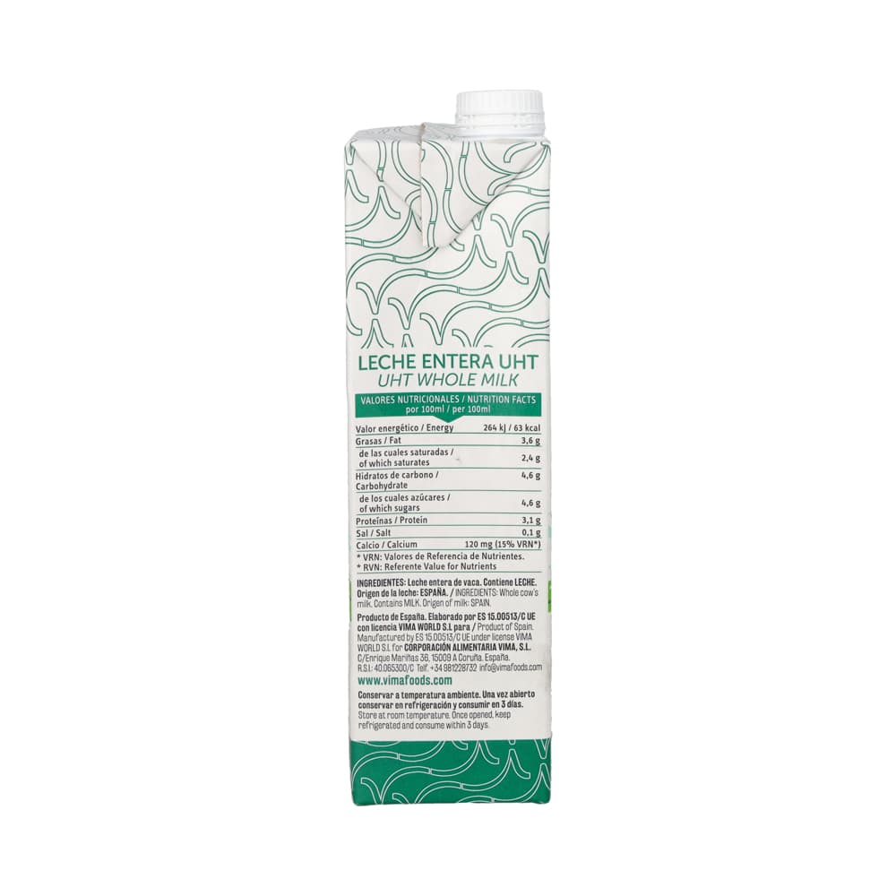 Leche entera Vima Foods (1 L) - 2