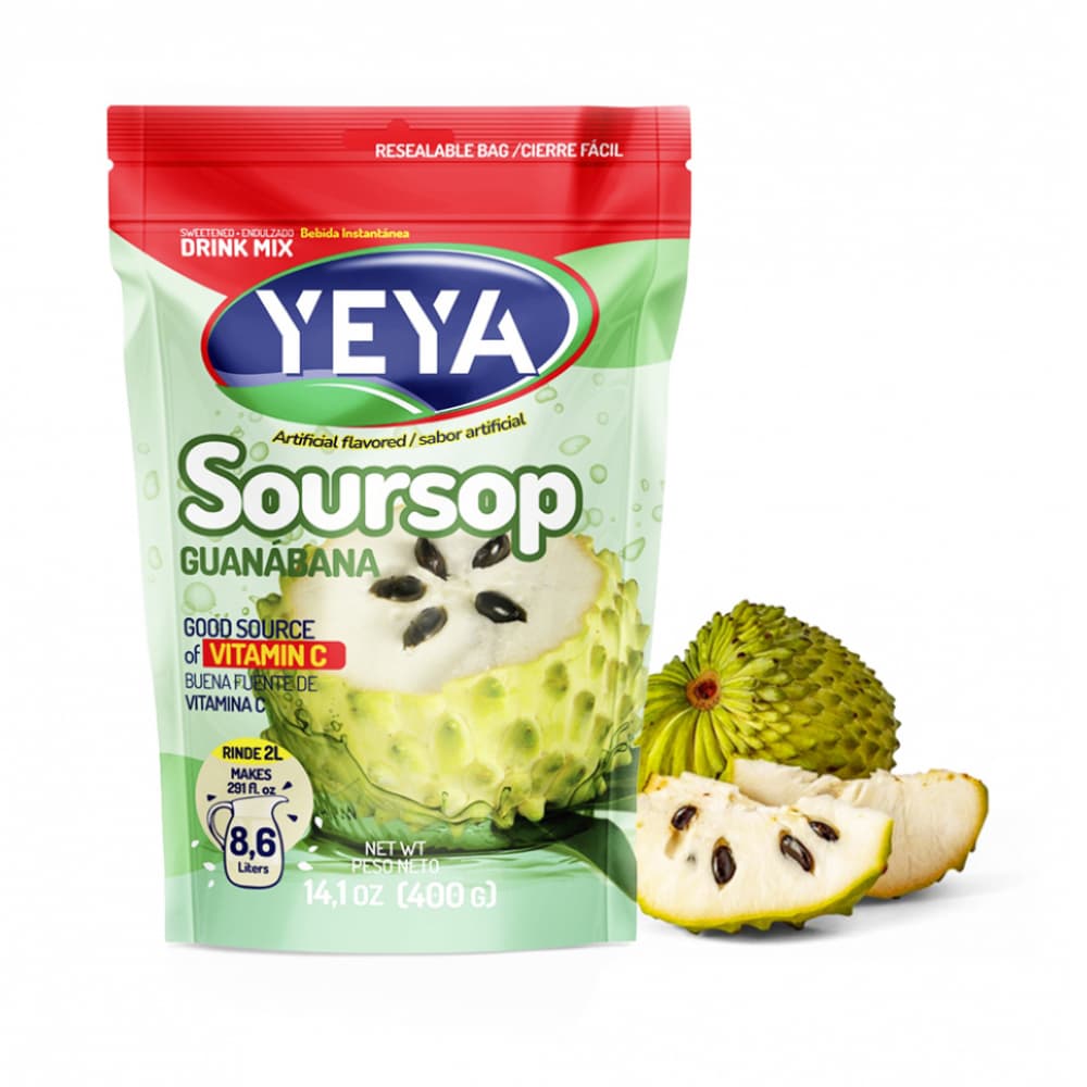 Refresco instantáneo sabor a guanábana YEYA (400 g / 14.1 oz)