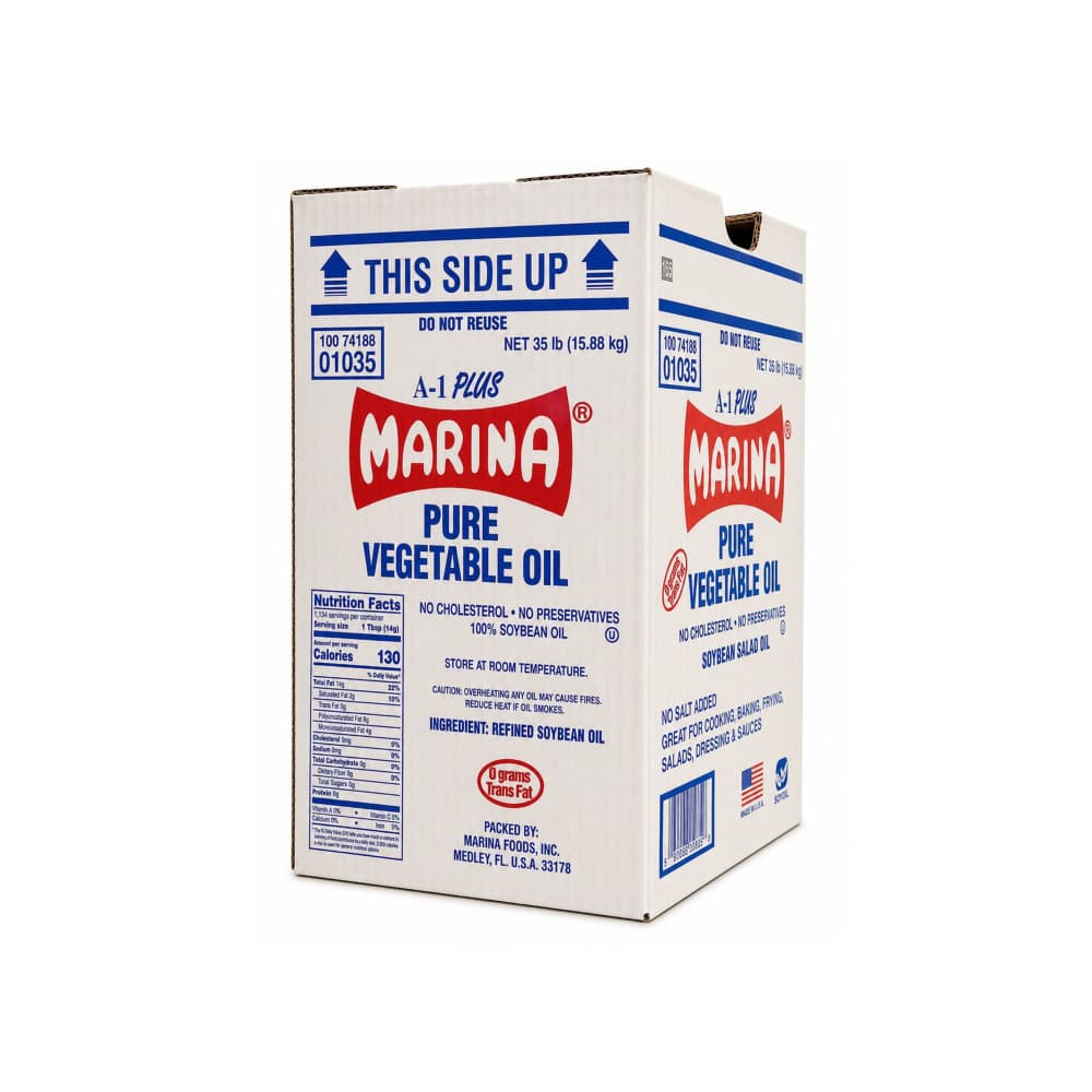 Aceite vegetal puro de soya Marina (15.88 kg / 35 lb) - 3