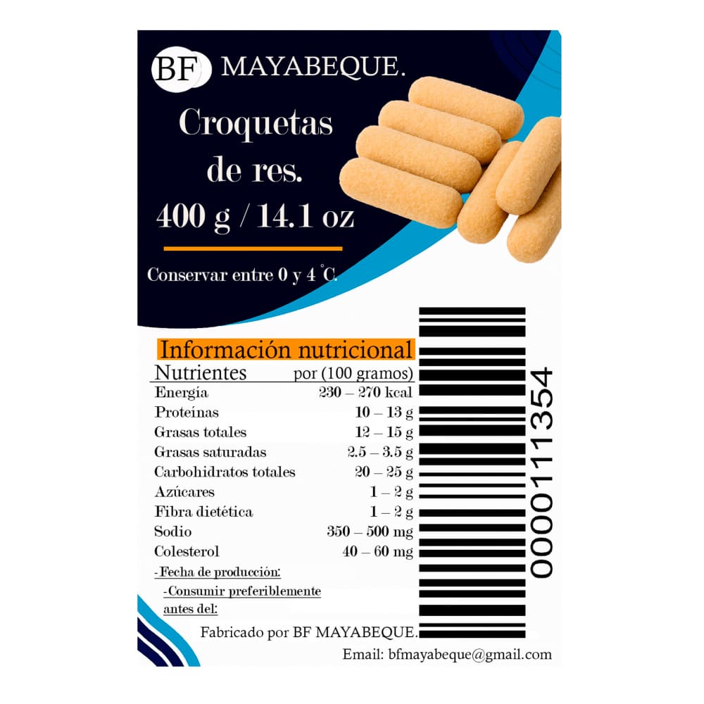 Croquetas de res BF Mayabeque (400 g / 14.1 oz) - 2